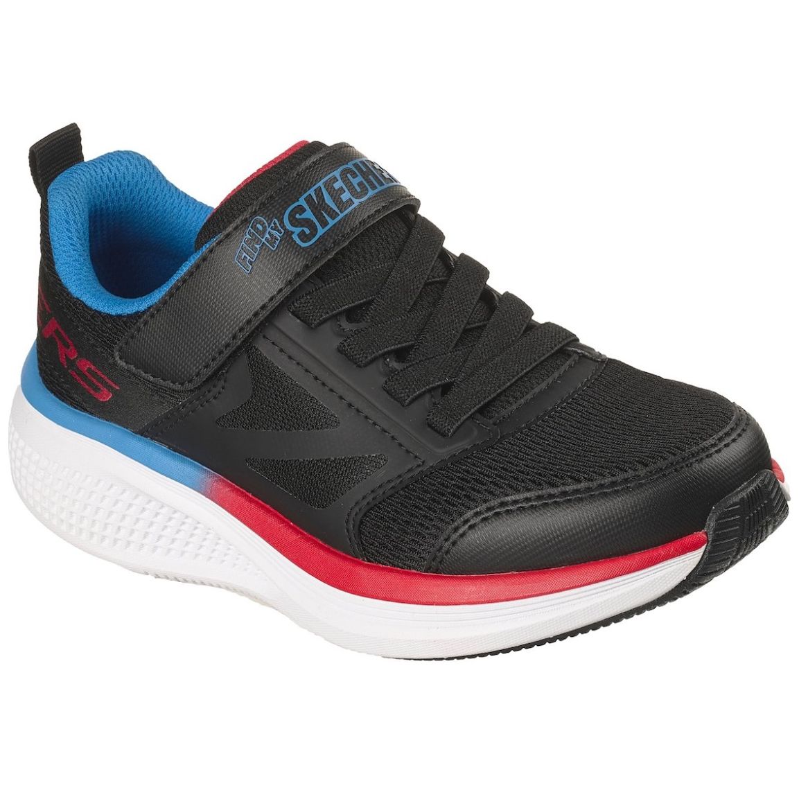 Tenis Skechers Airtag Go Run Elevate 2.0 Negro Ajuste Velcro para Niño