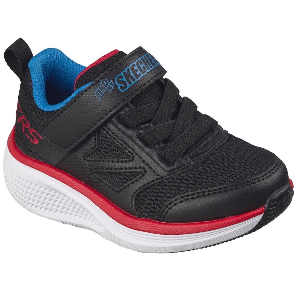 Tenis Skechers Airtag Go Run Elevate 2.0 Negro Ajuste Velcro para Niño