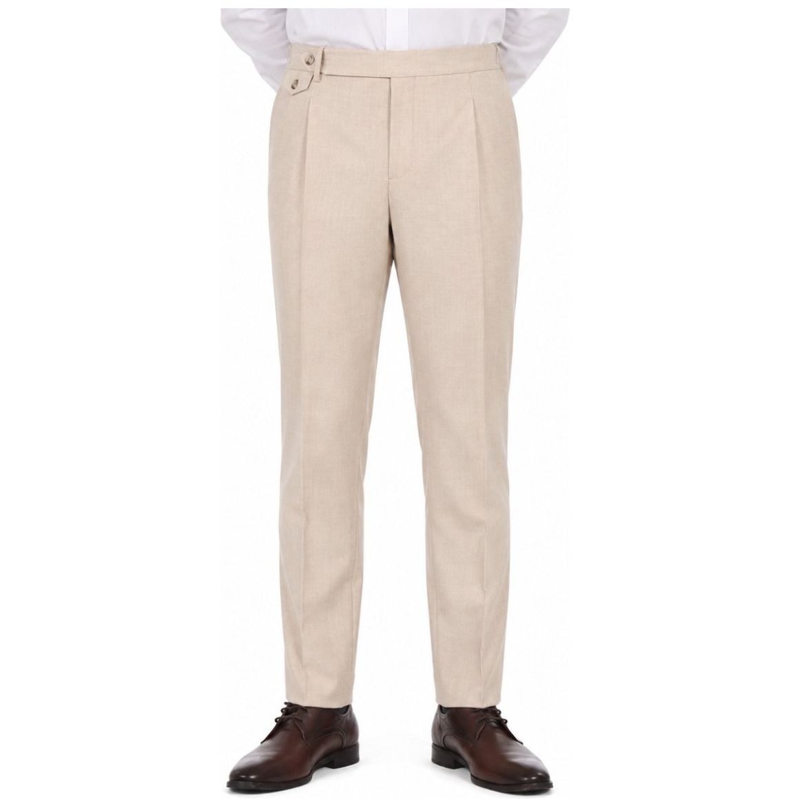 Pantalón Vestir Slim Fit Pinzas Lamberti Hombre