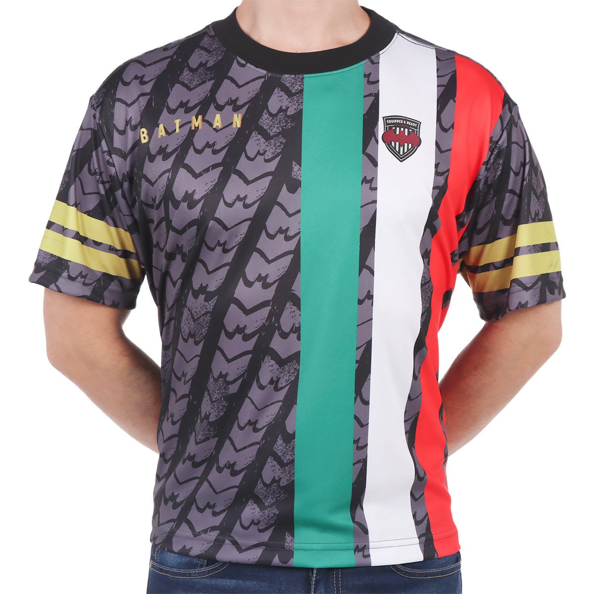 Playera Manga Corta Estampado Gráfico Batman para Hombre
