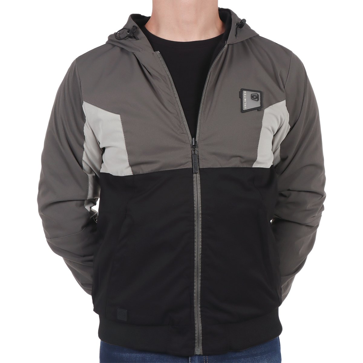 Chamarra Doble Vista Loga Capucha Tim Men para Hombre