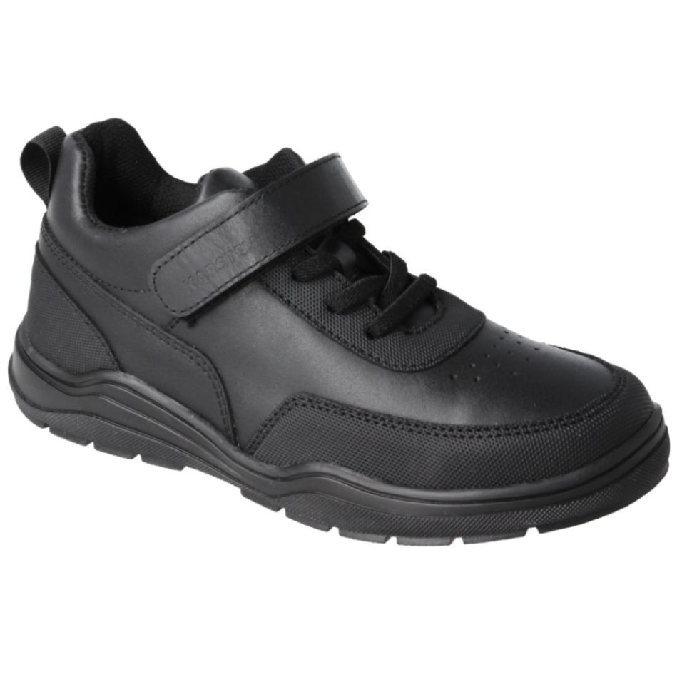 Tenis Escolar Karsten Negro con Ajuste Velcro para Niño