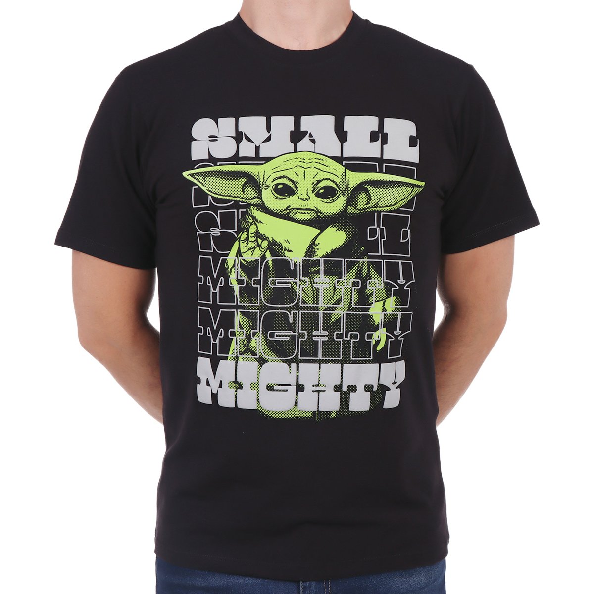 Playera Grogu Gráfica Small Mighty Star Wars para Hombre