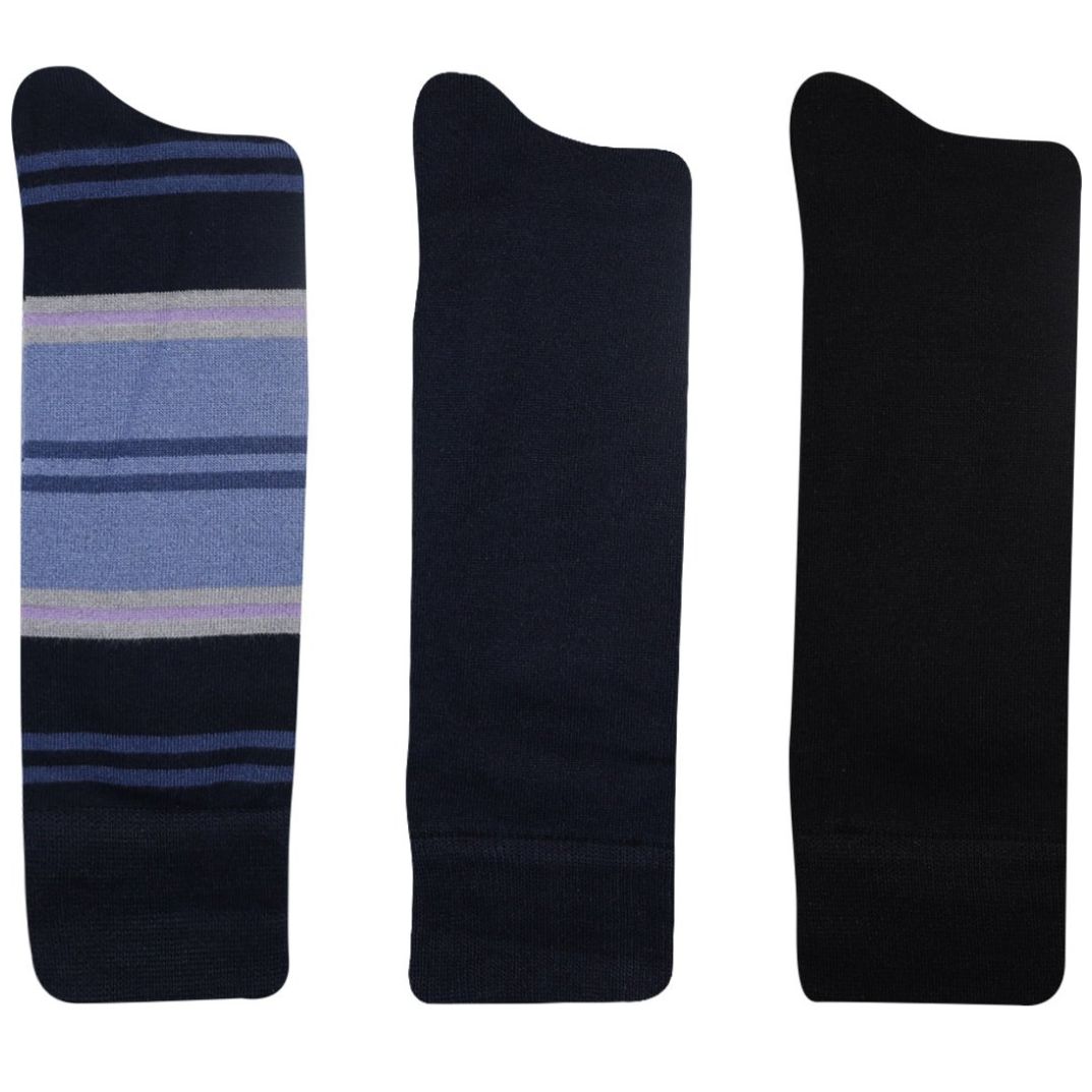 3 Pack Calcetín de Bambú Liso y Fantasía Bruno Magnani para Hombre
