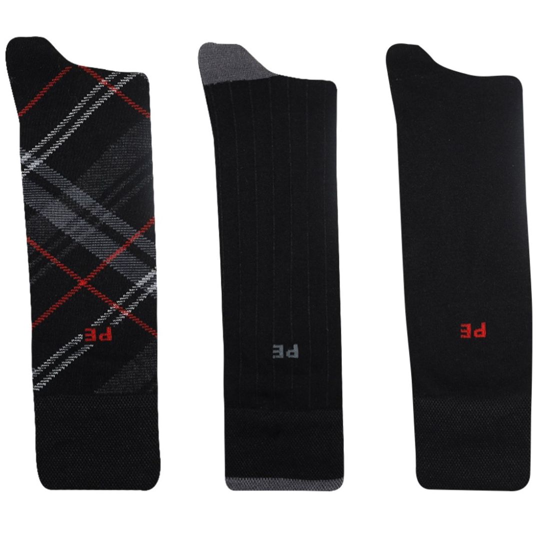 3 Pack Calcetas de Rayas Perry Ellis para Hombre