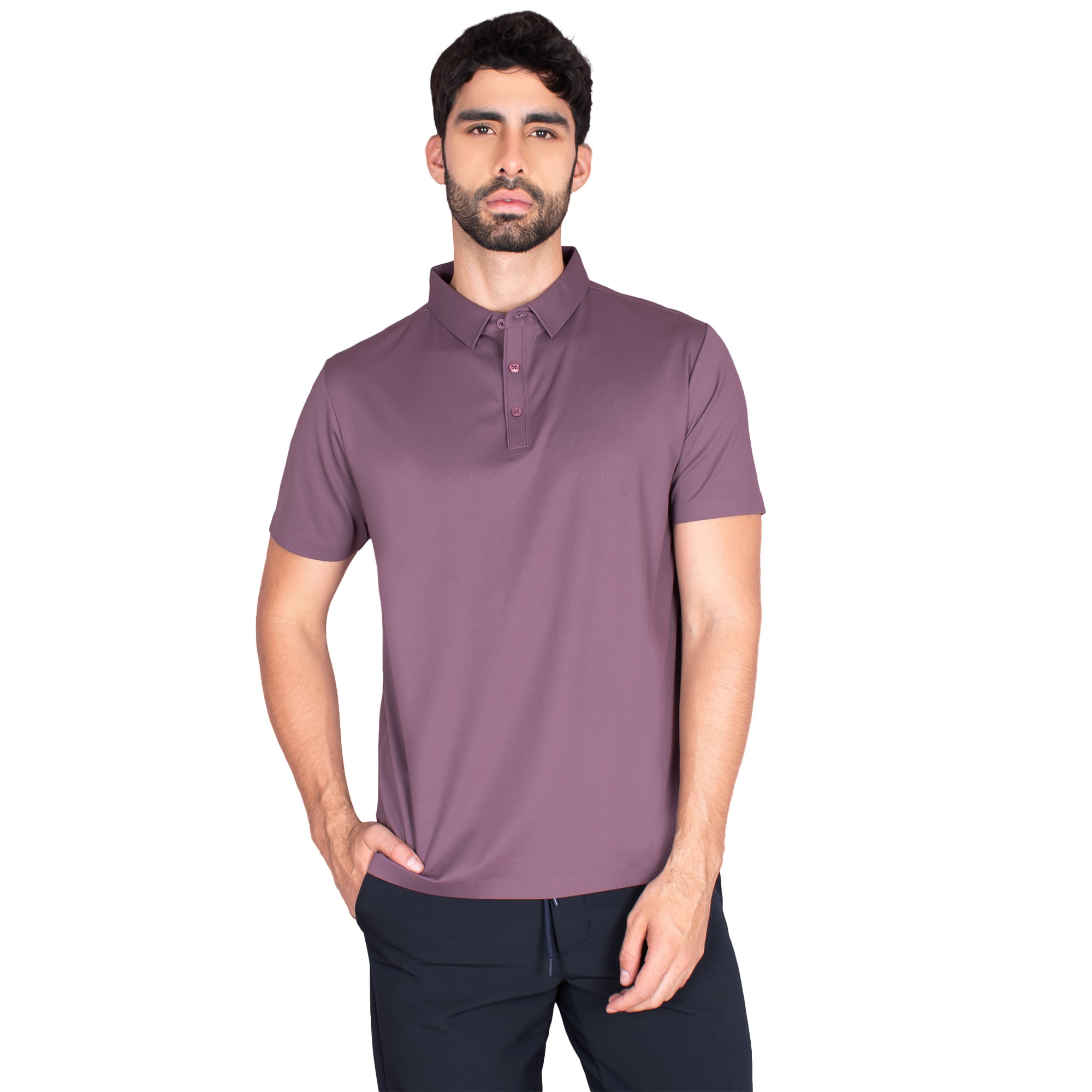 Playera Polo Tejido Transpirable Generra Manga Corta para Hombre