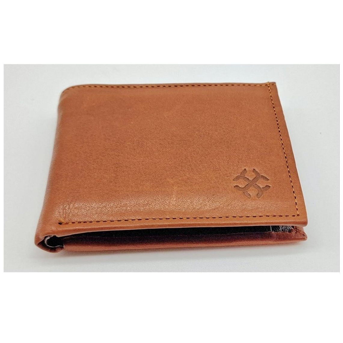 Cartera en Piel Vacuno Carlo Corinto Café Claro para Hombre