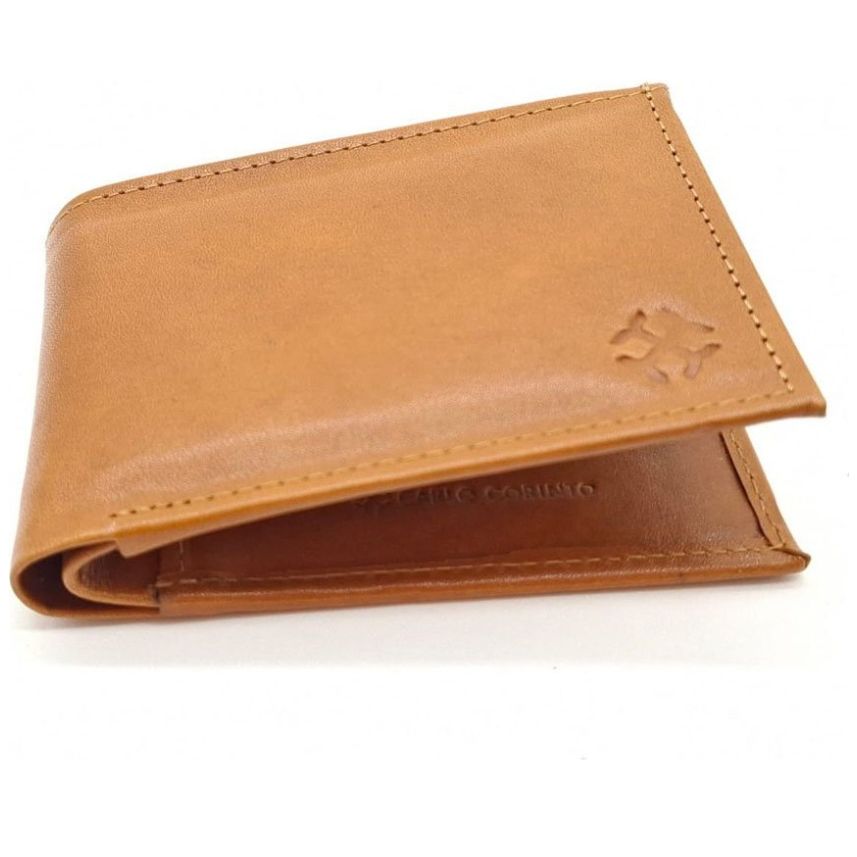 Cartera en Piel Vacuno Carlo Corinto Café para Hombre