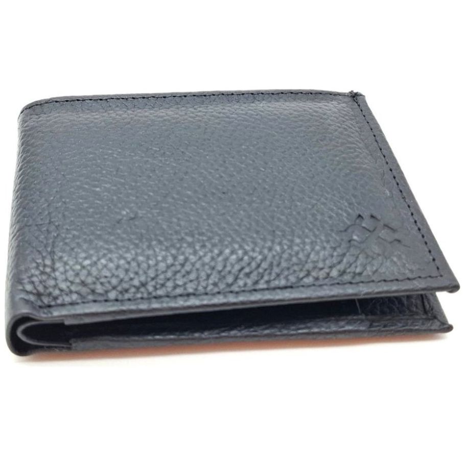 Cartera en Piel Vacuno Carlo Corinto Negro para Hombre