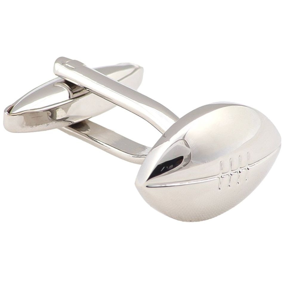 Mancuernillas Figura Balón Rugby Plata Carlo Corinto para Hombre