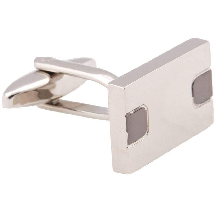 Mancuernillas Rectangulares Latón Carlo Corinto para Hombre