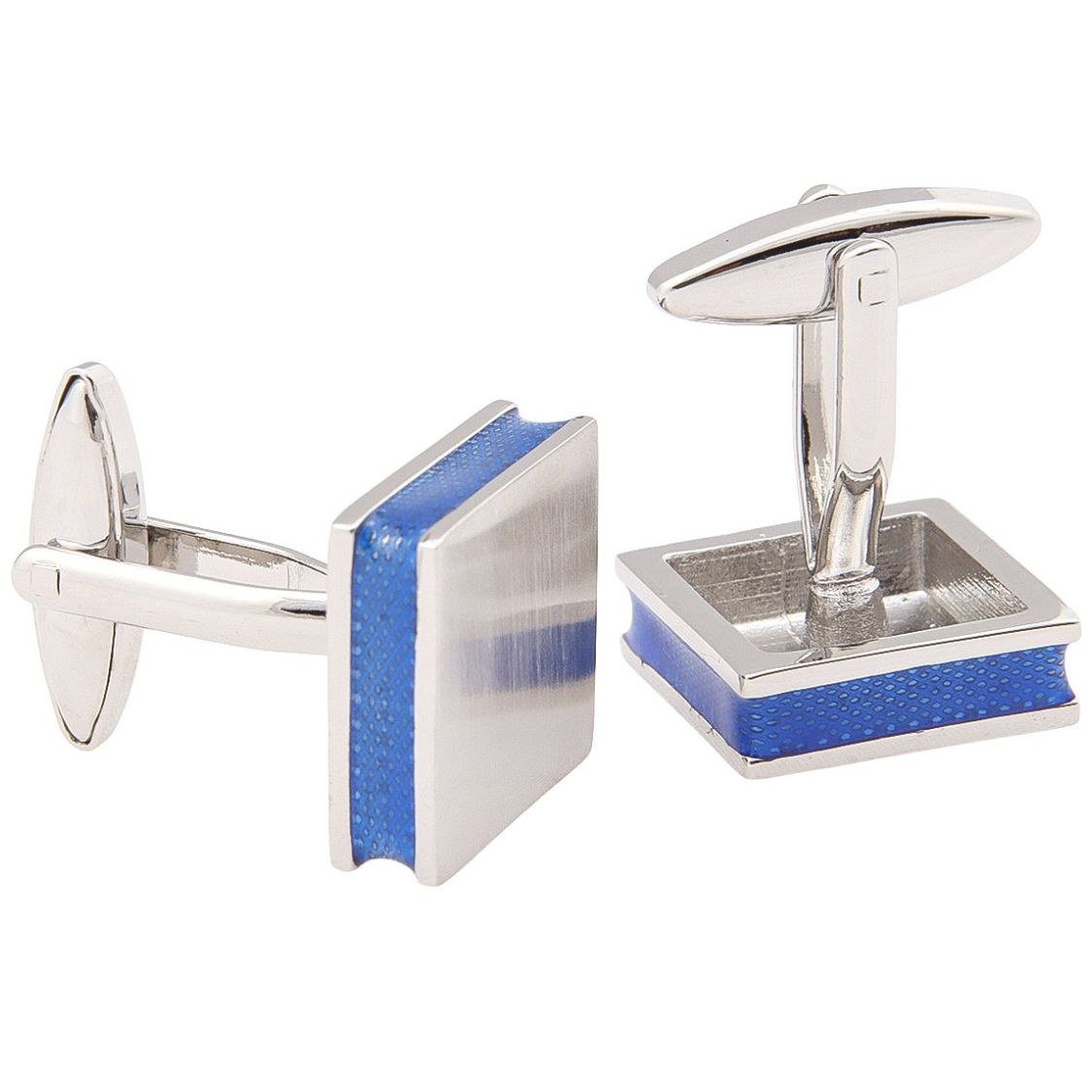 Mancuernillas Cuadradas Plata Carlo Corinto para Hombre