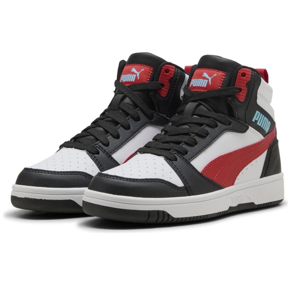 Tenis Bota Puma Rebound Mid Negro para Niño