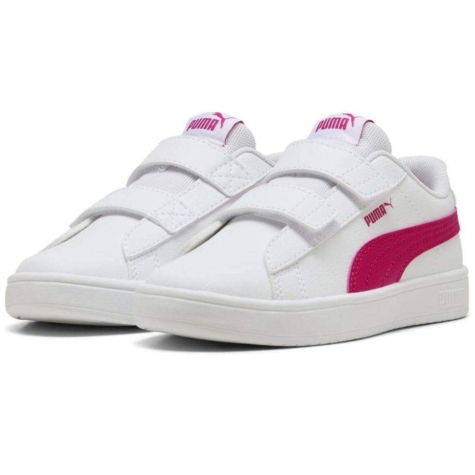 Tenis Puma Rickie Blanco Combinado con Ajuste Velcro para Niña