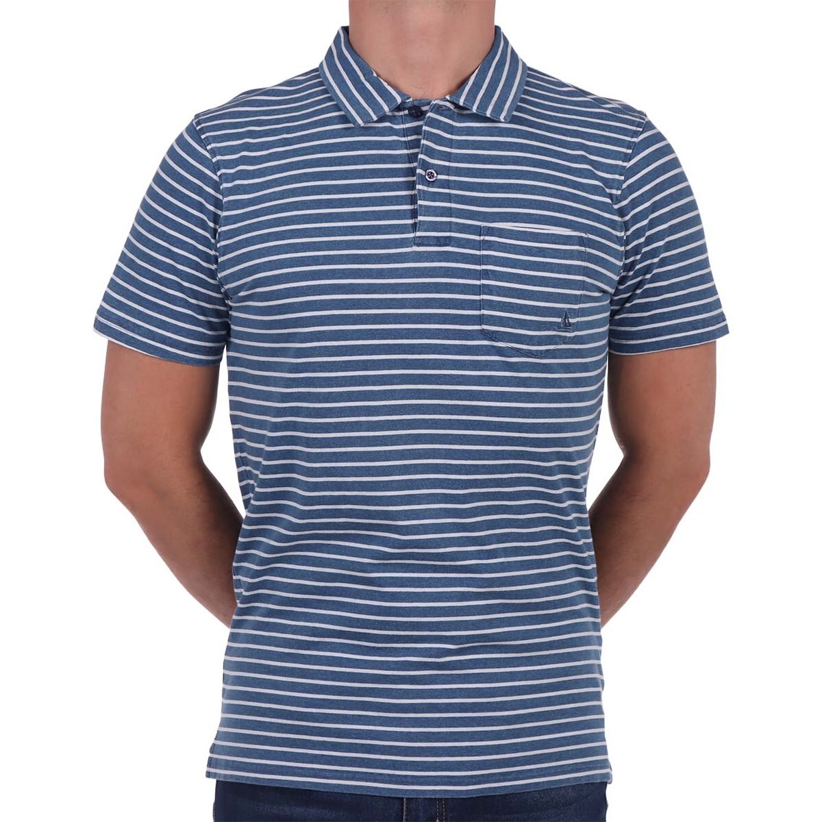 Playera Polo Rayas Manga Corta Casual Regatta para Hombre