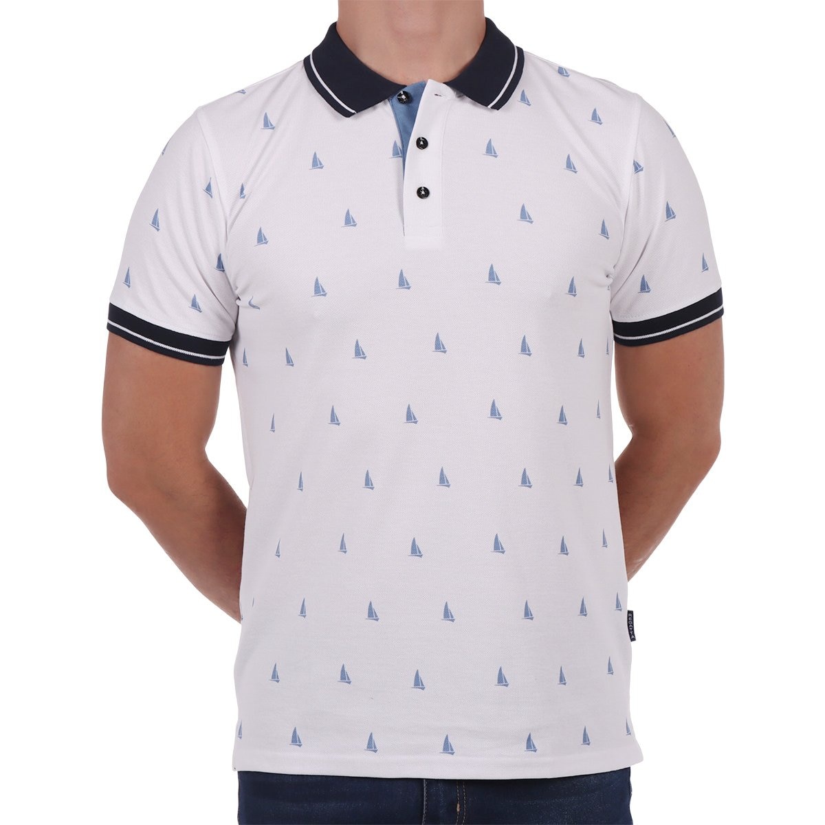 Playera Polo Manga Corta Estampada Logos Regatta para Hombre