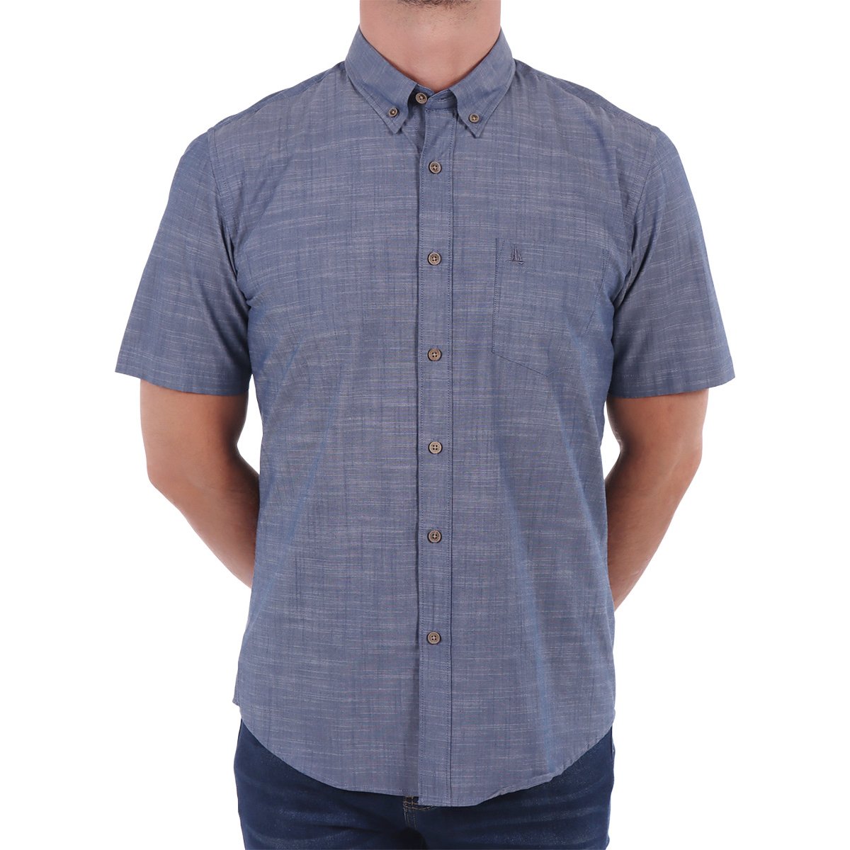 Camisa Manga Corta Classic Fit Algodón Regatta para Hombre