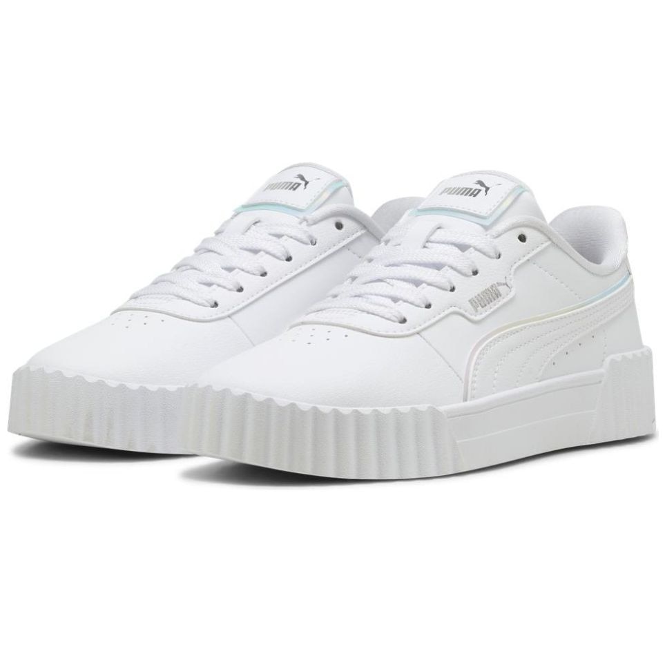 Tenis Puma Carina Holo Blanco con Agujetas para Niña