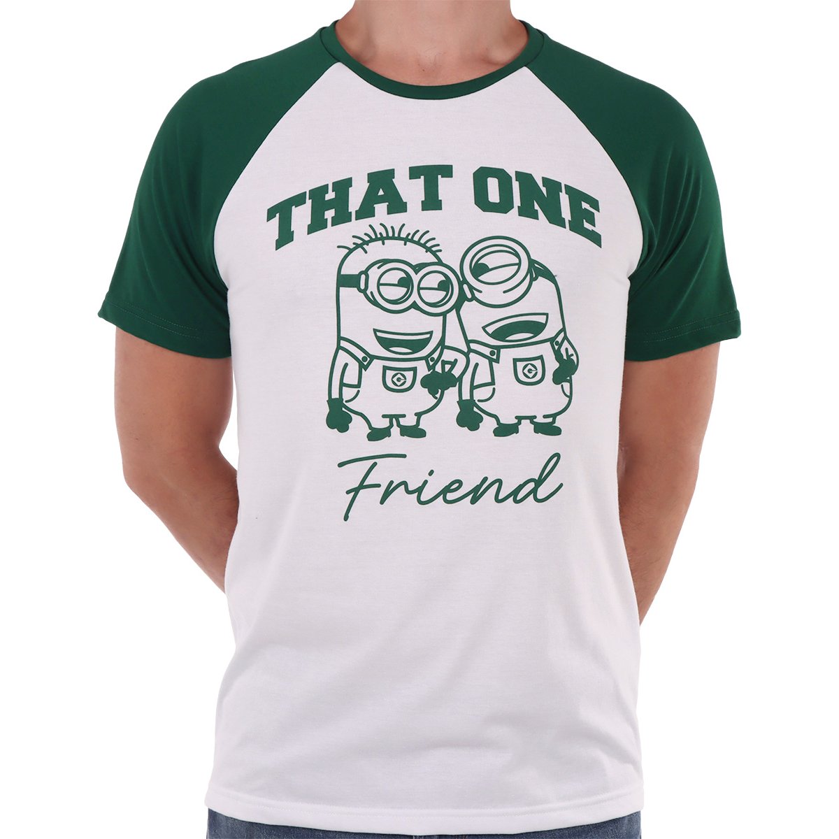 Playera Minions Manga Corta Gráfica para Hombre