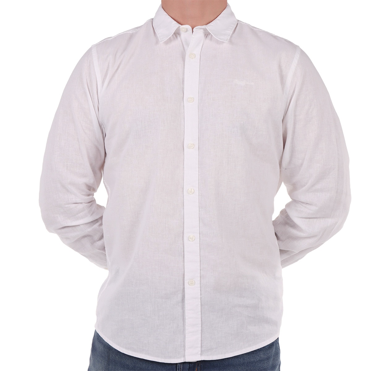 Camisa Lino Algodón Manga Larga Pepe Jeans Hombre