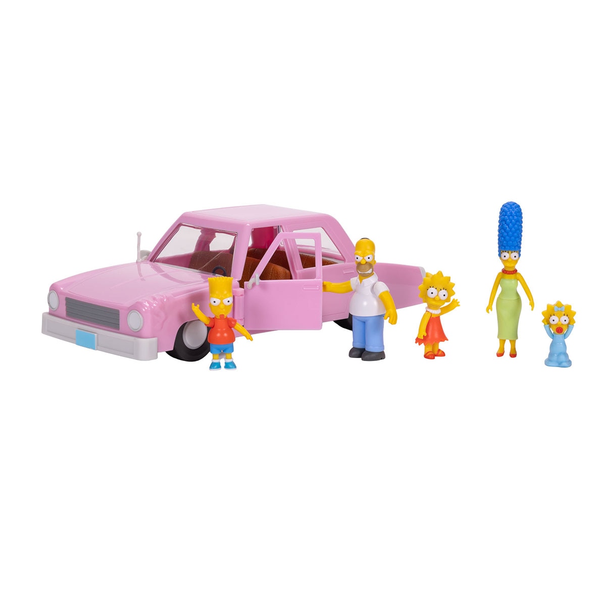 Set de Juego los Simpson Auto Familiar & Familia Simpson Jakks Pacific