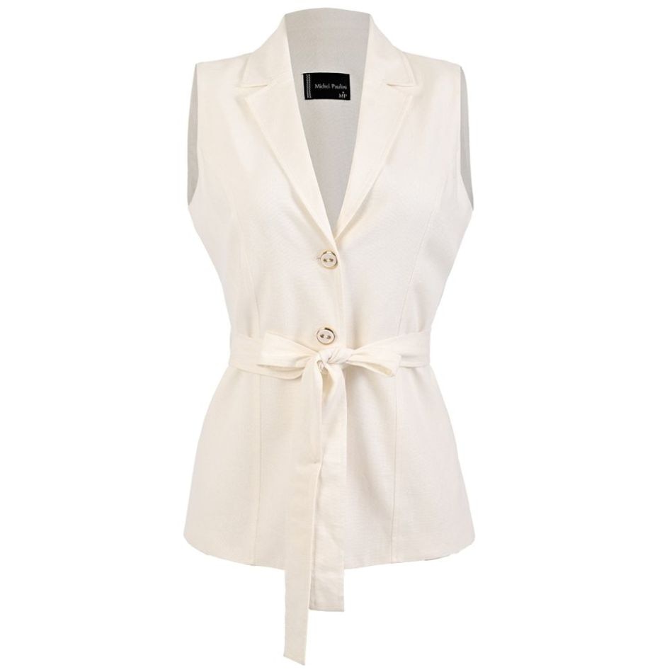 Chaleco con Cinturn Michel Paulini Michel Paulini para Mujer