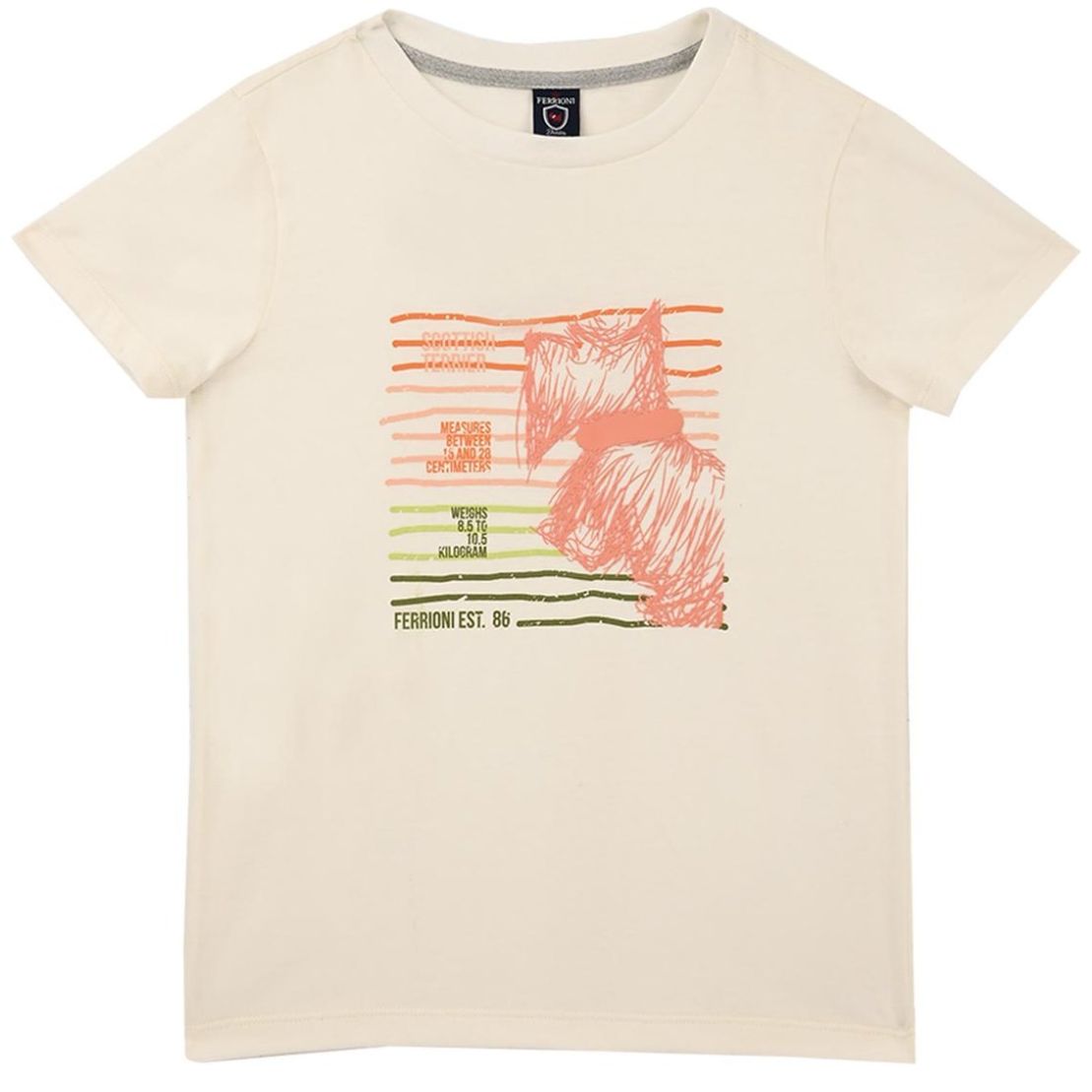 Playera Manga Corta Lineas Ferrioi para Bebé