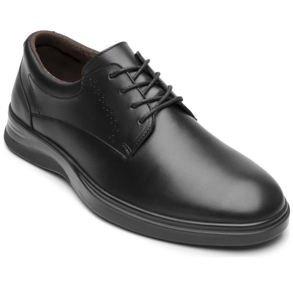 Zapato Casual Clansy en Piel Flexi Negro para Hombre