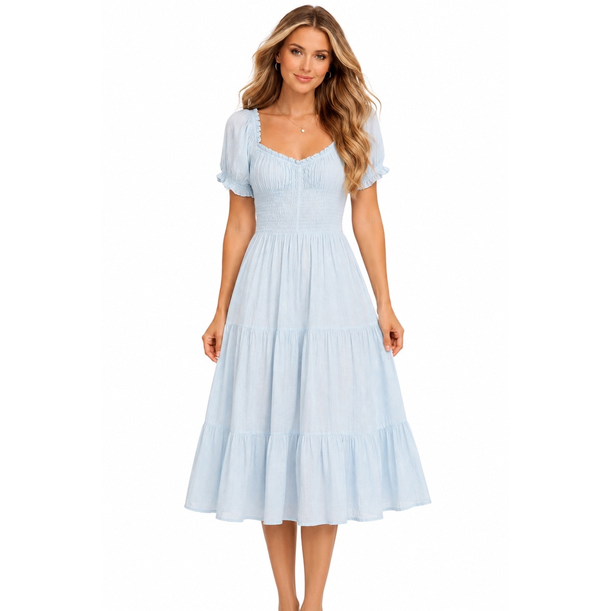 Vestido con Manga Aglobada Brittany Moore para Mujer