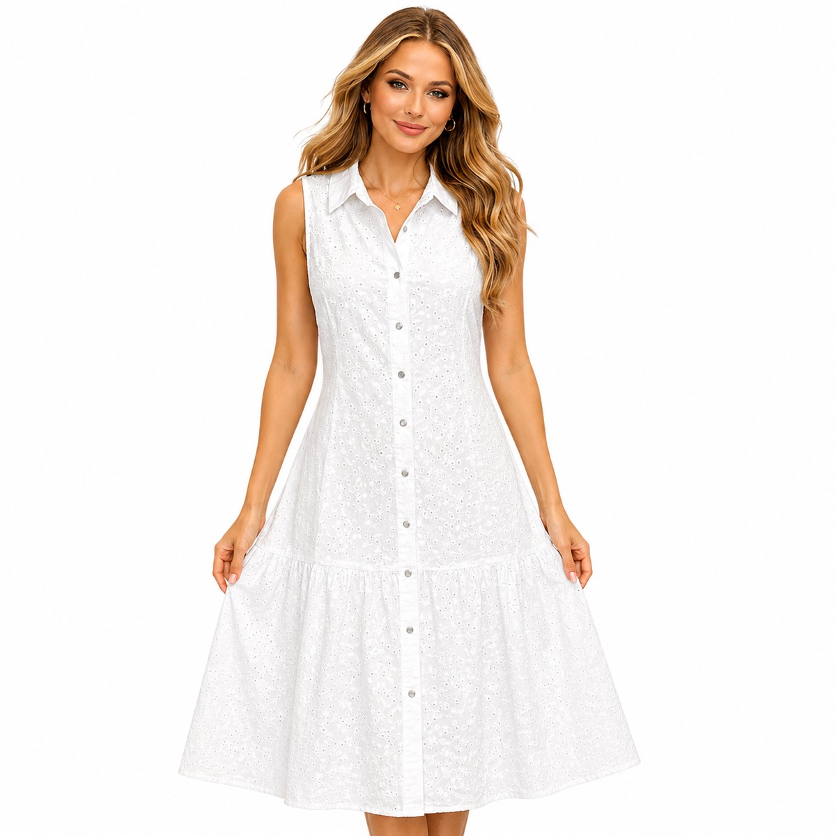 Vestido Largo Camisero Brittany Moore para Mujer