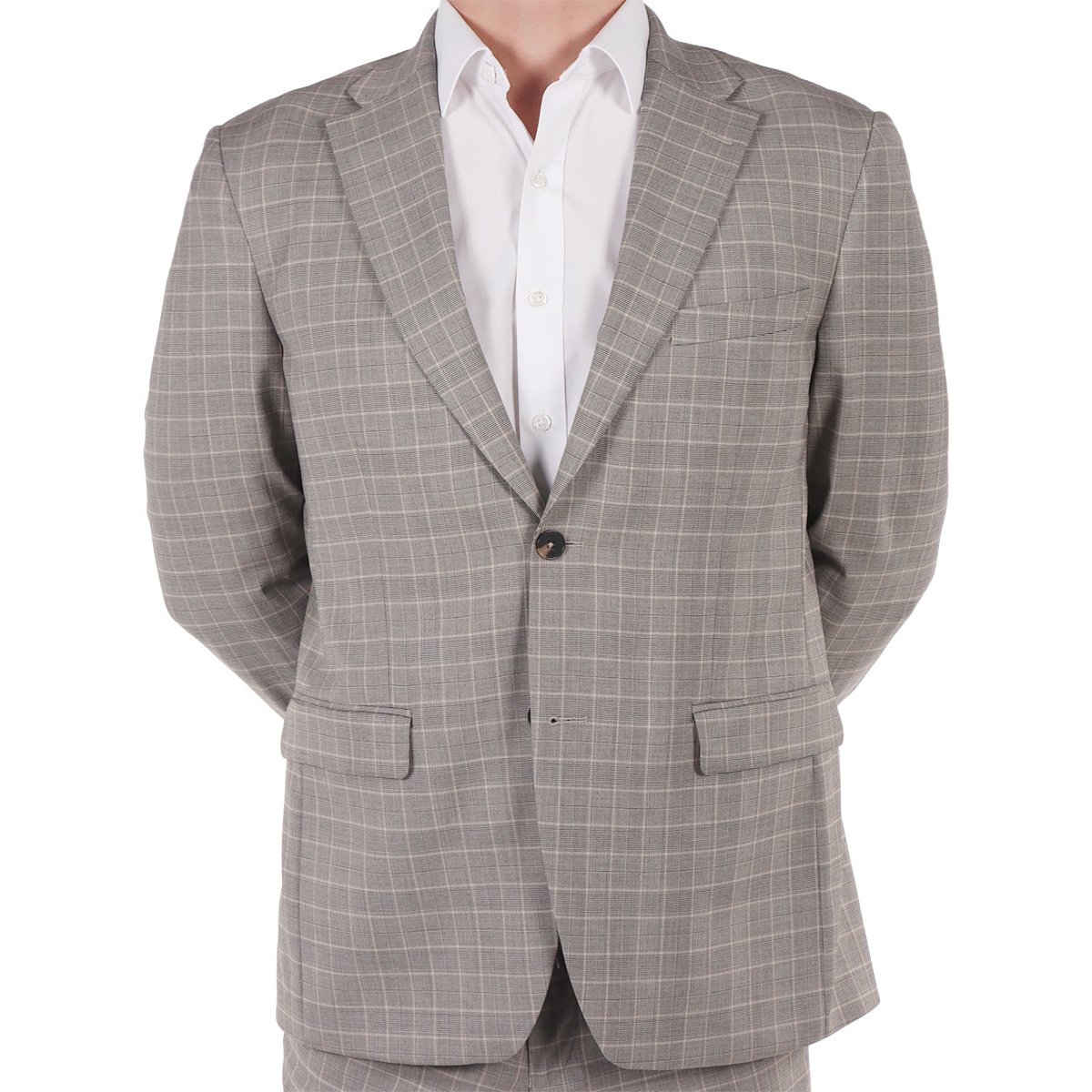 Saco de Cuadros Slim Fit Elegante Lmental para Hombre