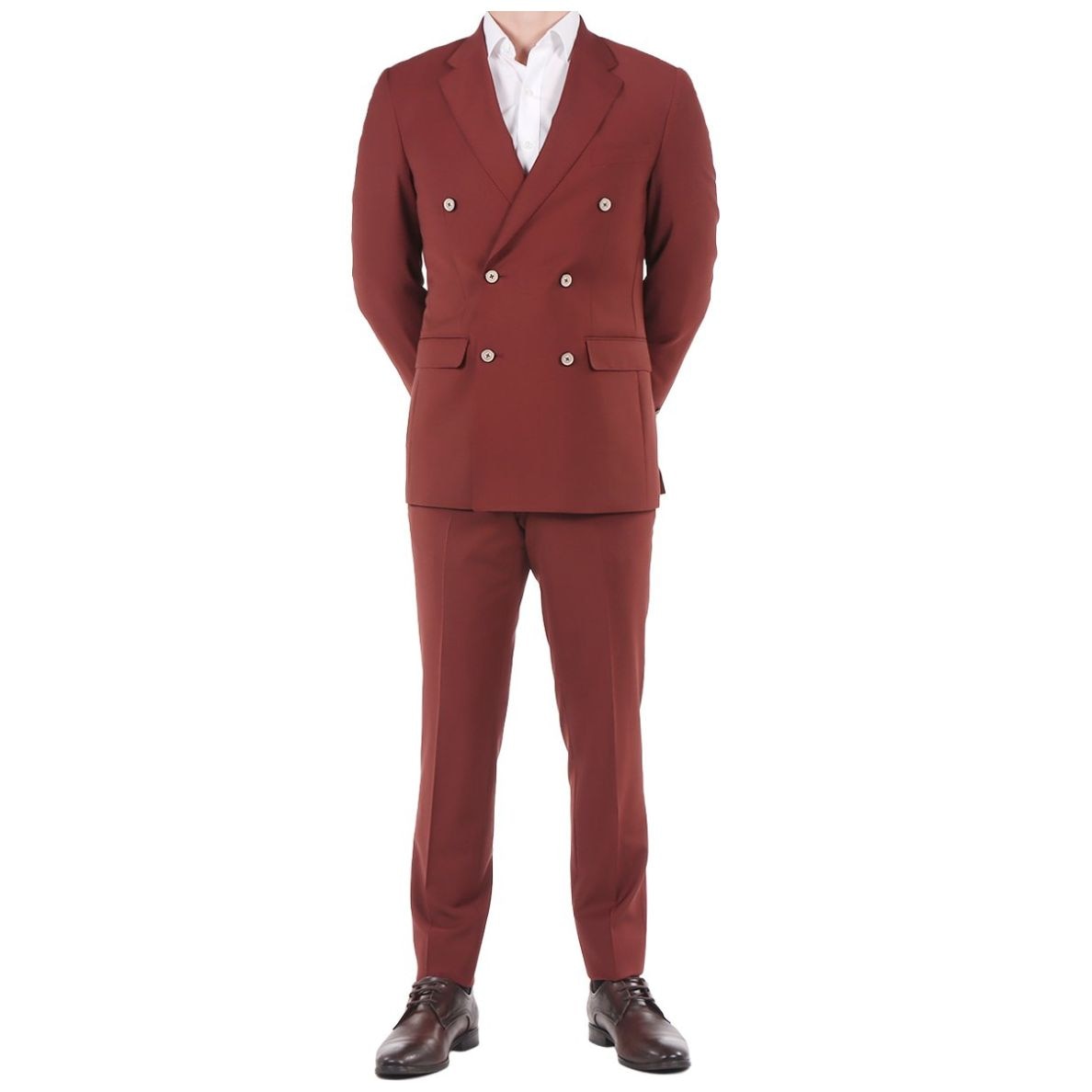 Traje Cruzado Modern Fit Lamberti para Hombre