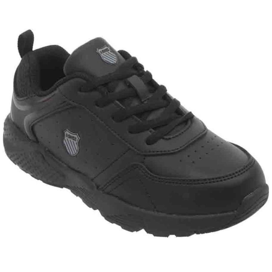 Tenis Rocket K-Swiss Negro con Agujeta para Niño