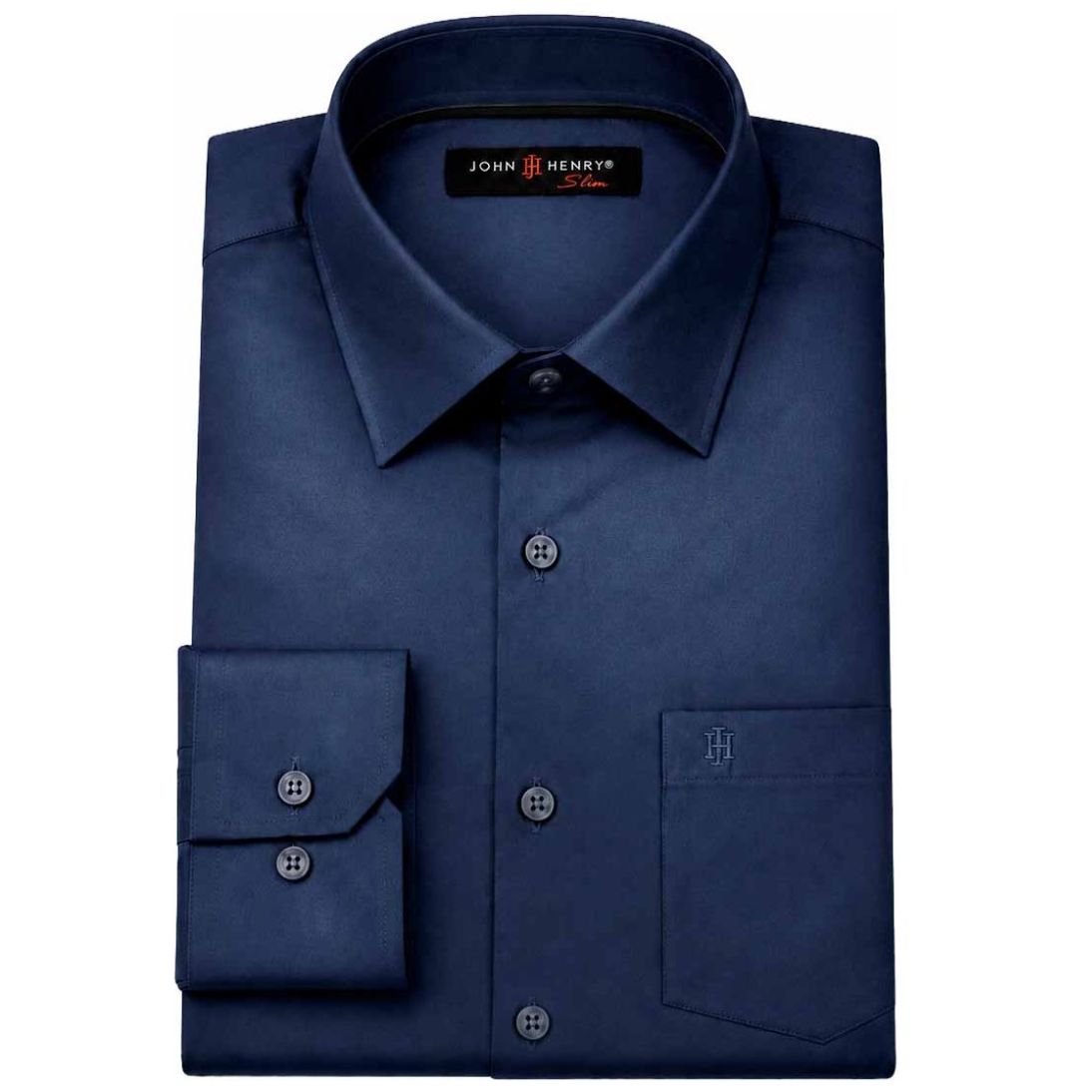 Camisa Manga Larga Tornasol John Henry para Hombre Plus