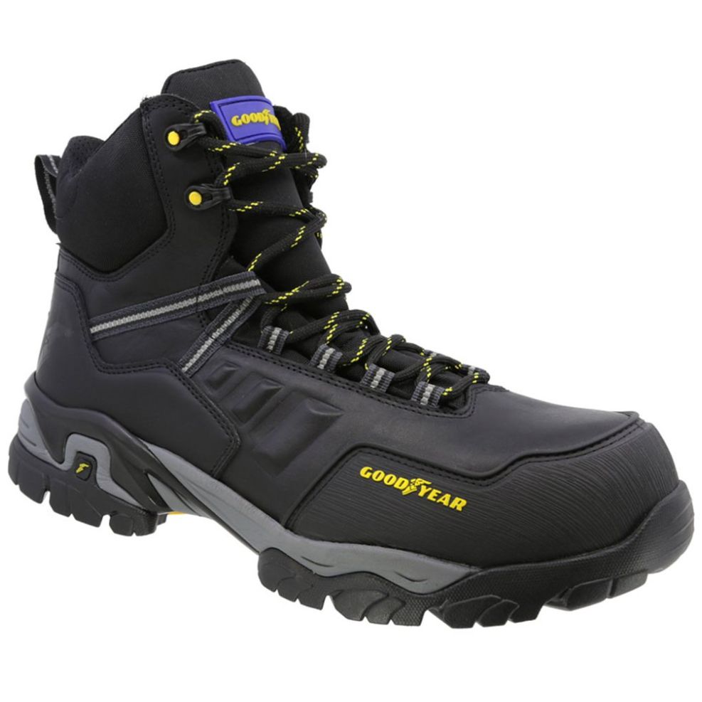 Bota Industrial Good Year Safetrek Gy 100 Negro para Hombre