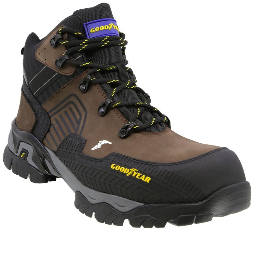 Bota Industrial Good Year Safetrek Gy 101 Café para Hombre