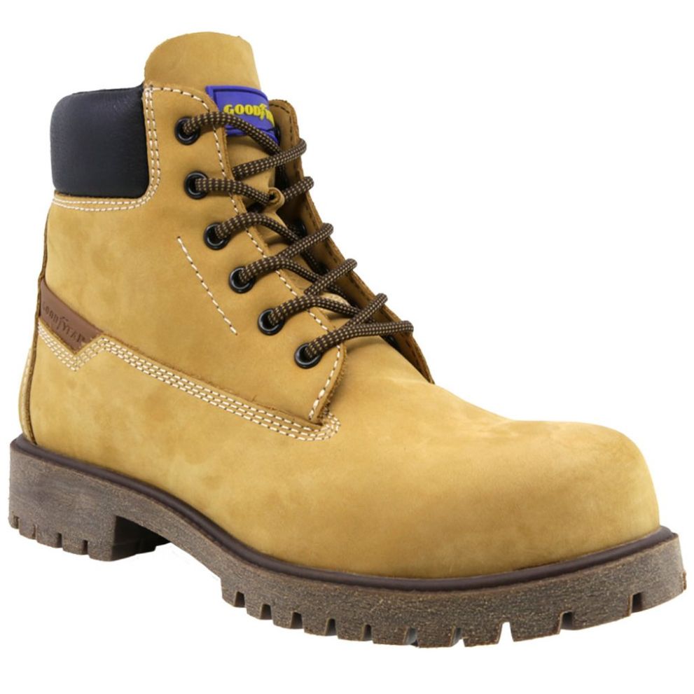 Bota Industrial Good Year Safetrek Gy 130C Café para Hombre