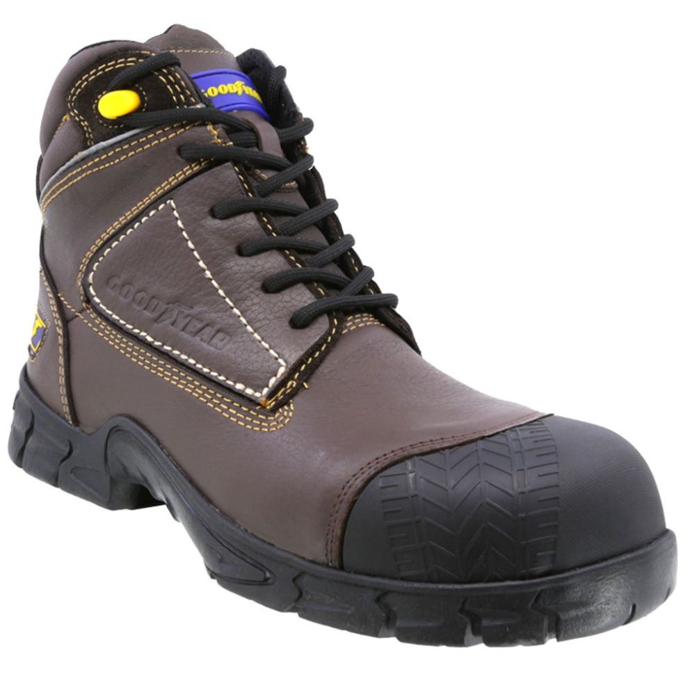 Bota Industrial Good Year Armor Gy 140 Café para Hombre