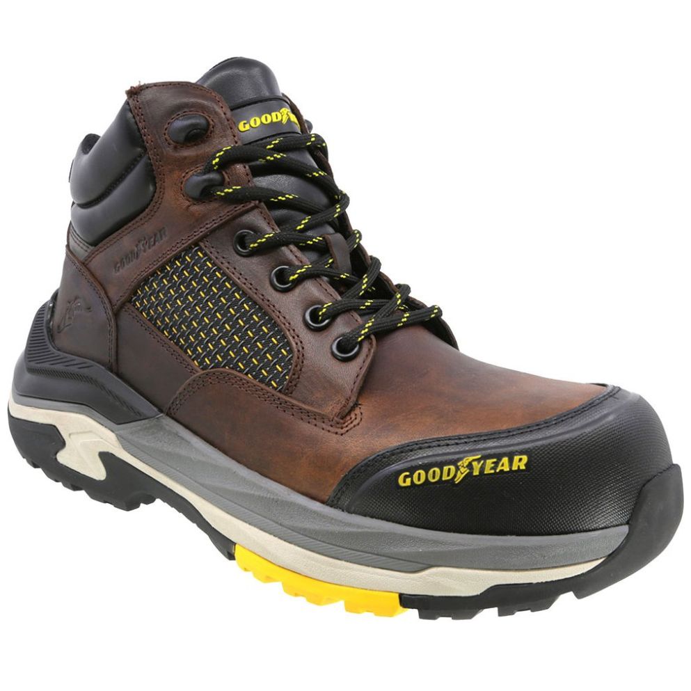 Bota Industrial Good Year Gravix Gy 261 Café para Hombre
