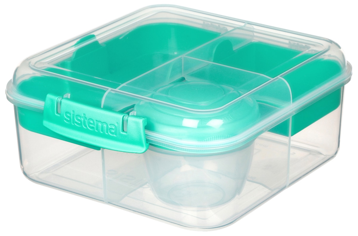 Contenedor Plástico Sistema To Go con Tapa Bento 1.25 Lt