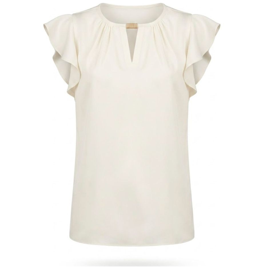 Blusa Lisa Cuello Redondo Chaps para Mujer