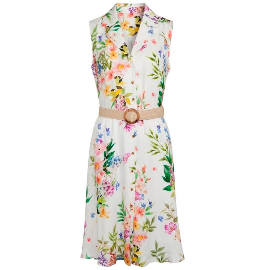 Vestido de Flores Midi Chaps para Mujer