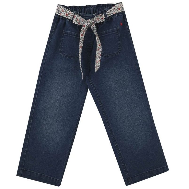 Jeans Bibi Cinturón Floreado Ferrioni para Niña