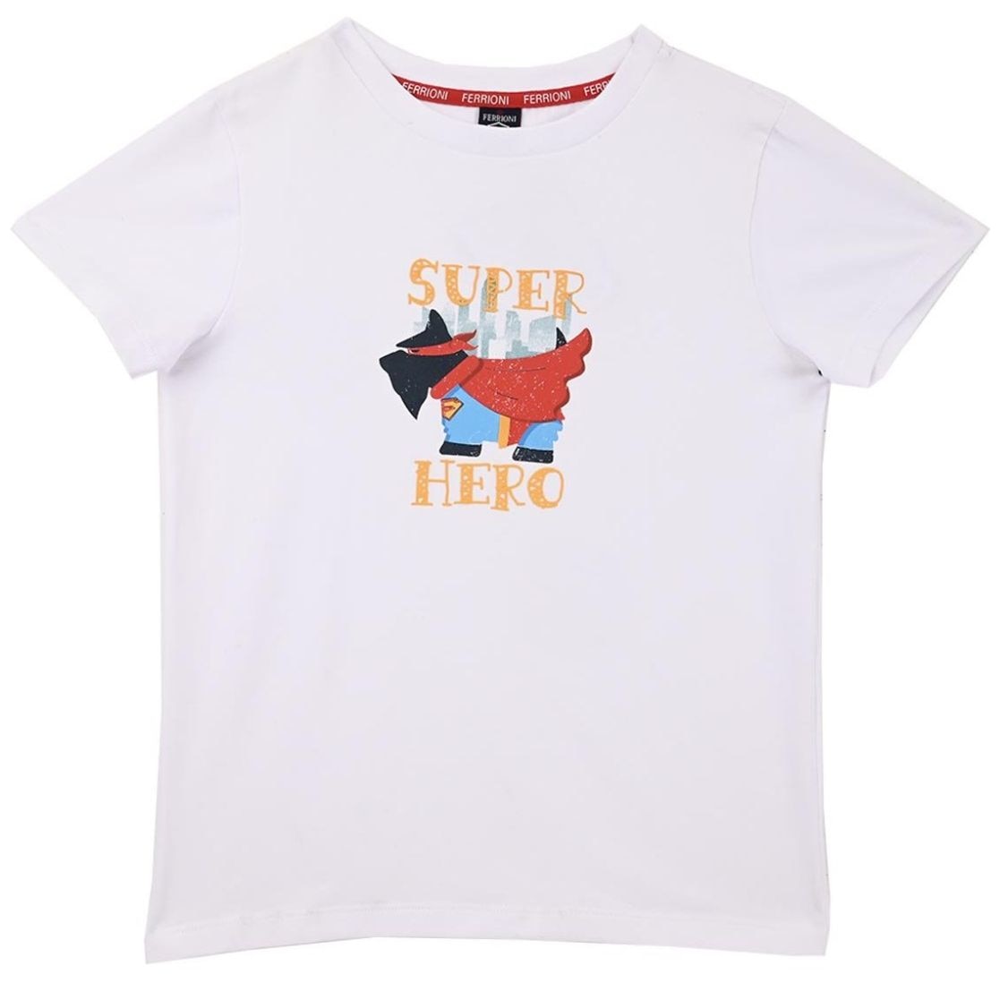 Playera Manga Corta Super Hero Ferrioni para Bebé Niño