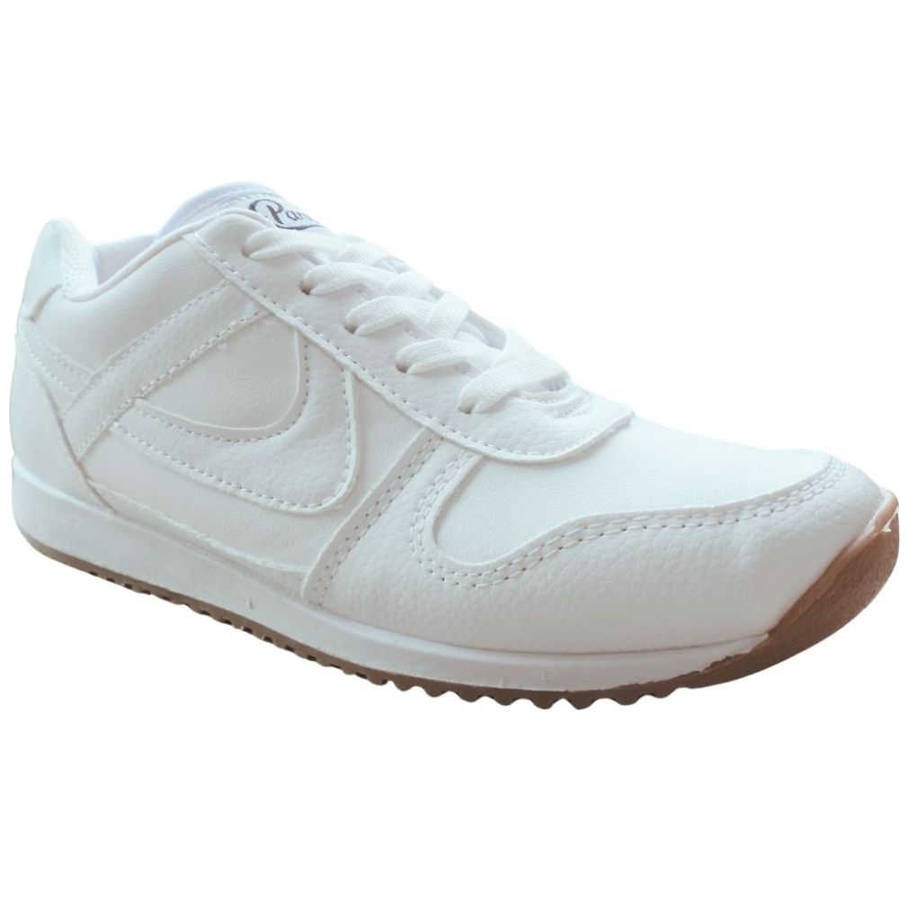 Tenis Escolar Panam Blanco con Agujetas Unisex