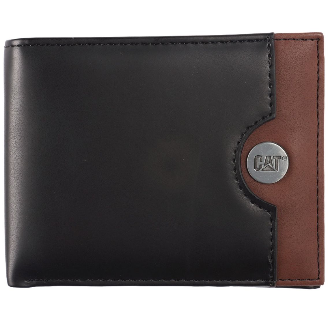 Cartera Efecto Piel Cat Negro Combinado para Hombre
