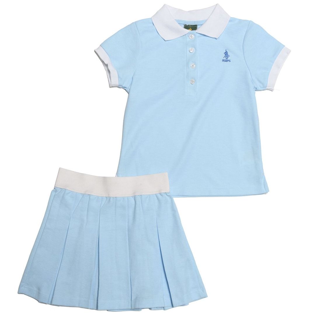 Conjunto Polo Manga Corta con Falda Royal Polo Club para Niña