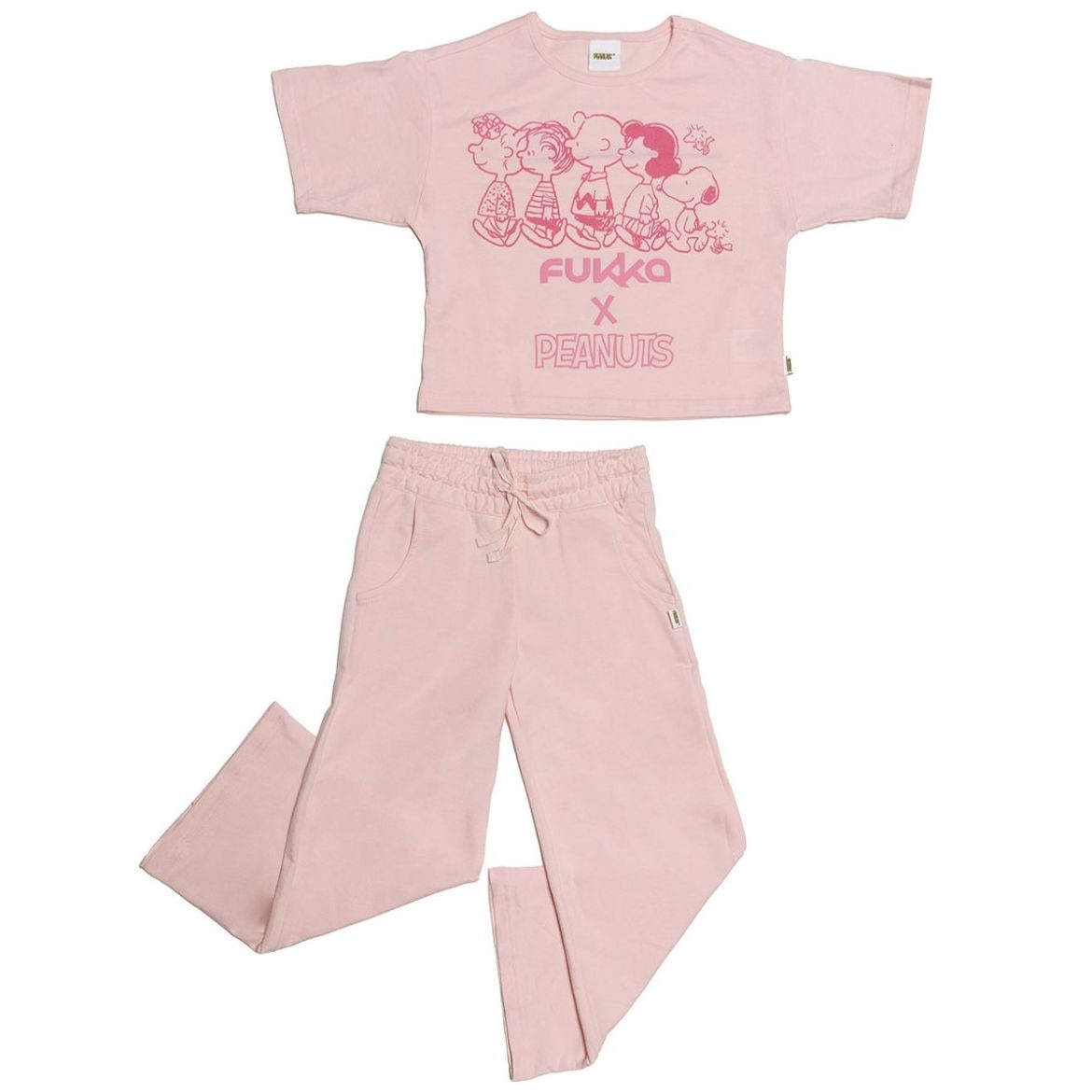 Conjunto Playera Manga Corta y Pantalón Fukka Snoopy para Niña