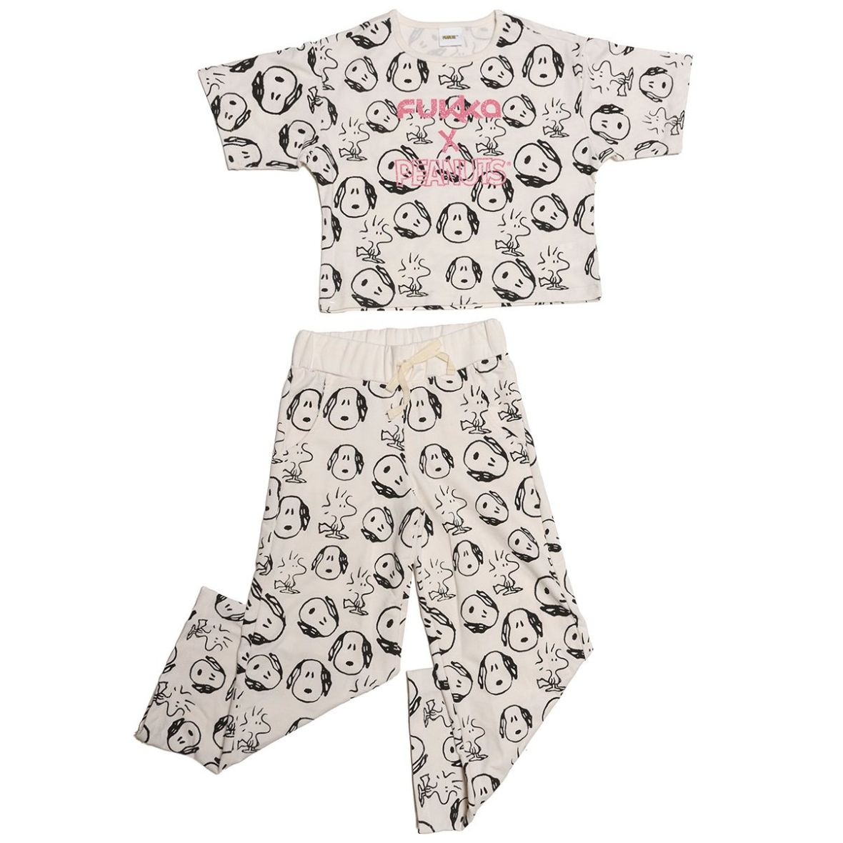 Conjunto Playera Manga Corta y Pantalón Fukka Snoopy para Niña