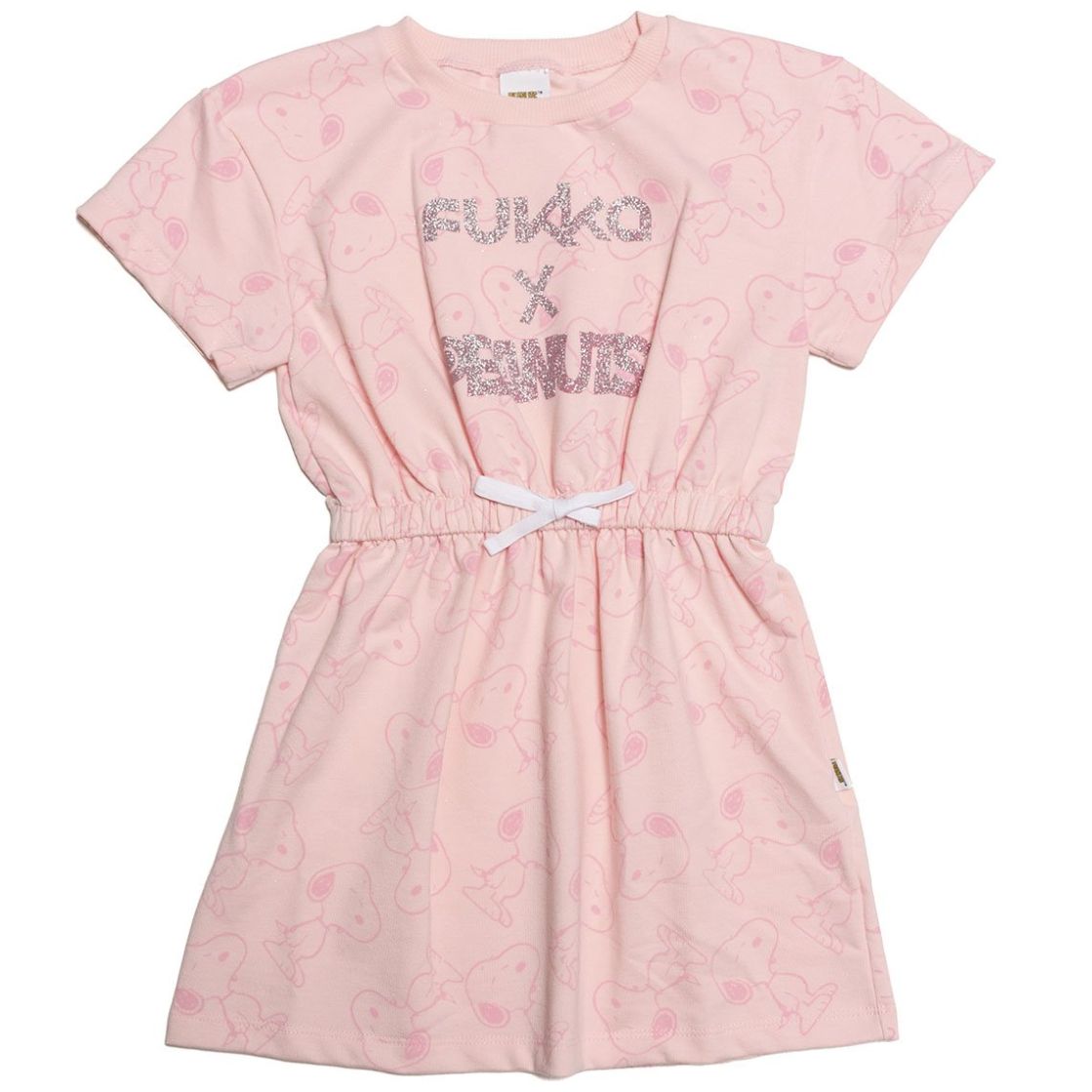 Vestido Casual Manga Corta Fukka Snoopy para Niña
